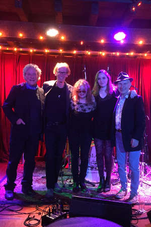 Eric Parker, Mike Muller, Beki Brindle-Scala, Joanna Griggs, Alan Sticky-Wicket at the Colony, October 2018