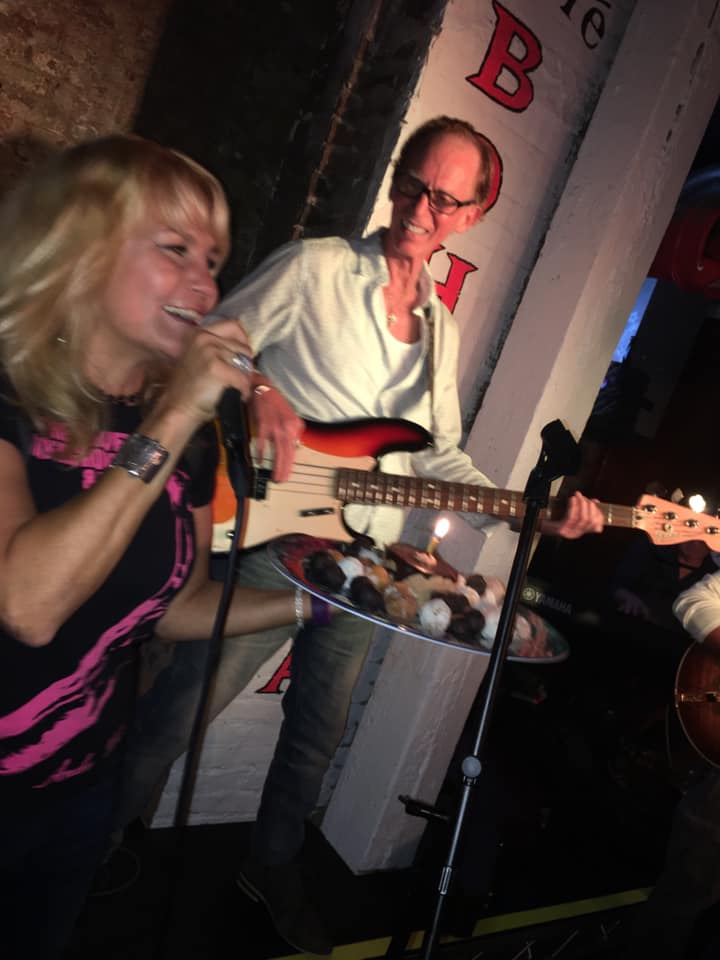christine santelli sings happy birthday to mike muller at cafe bohemia august 2019